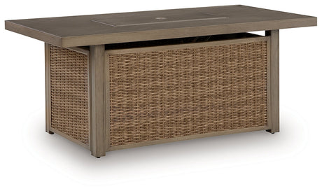 Laguna Heights Rectangular Fire Pit Table by Ashley at Eve Furniture