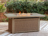 Laguna Heights Rectangular Fire Pit Table by Ashley at Eve Furniture