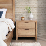Laguna Natural Maple 2 Drawer Nightstand by Classic Home at Eve Furniture