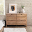 Laguna Natural Maple 6 Drawer Dresser by Classic Home at Eve Furniture