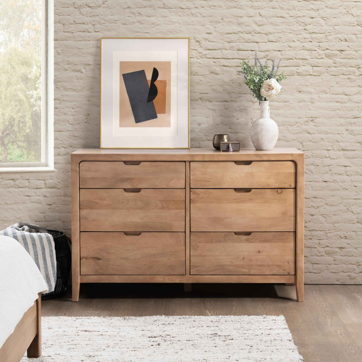 Laguna Natural Maple 6 Drawer Dresser by Classic Home at Eve Furniture