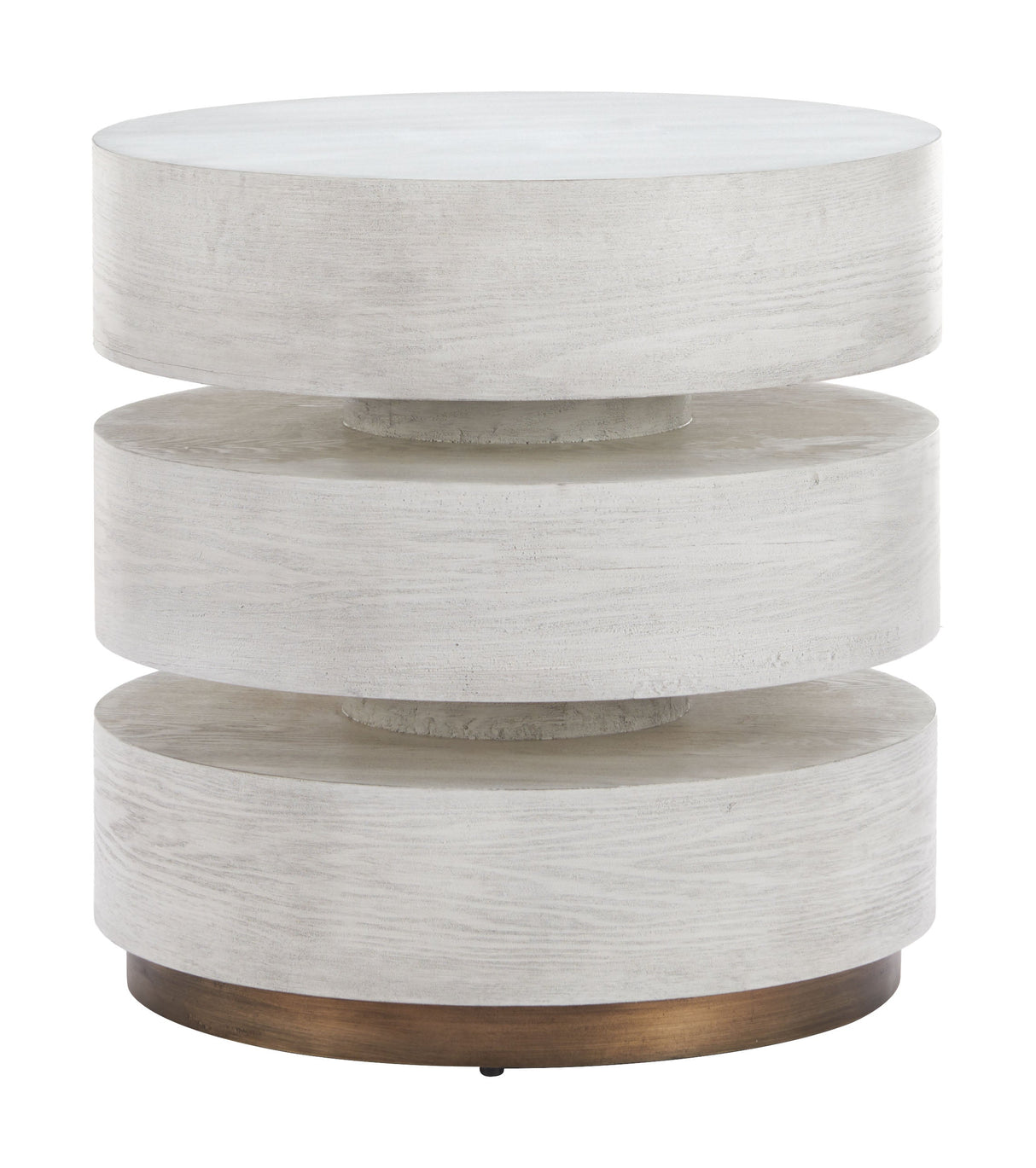 Laha Oak White Side Table by Zuomod at Eve Furniture