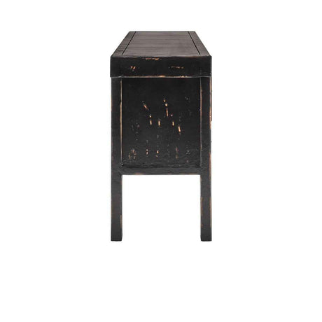 Lahey 11 Drawer Console Table - Antique Black by Classic Home at Eve Furniture