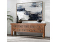 Lahey Mission Brown Solid Wood 11 Dwr Rectangle Console Table by Classic Home at Eve Furniture