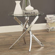 Laila Chrome End Table by Furniture of America at Eve Furniture