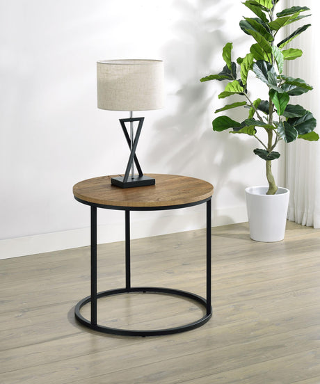 Lainey Mango Round Occasional Side End Table by Coaster at Eve Furniture