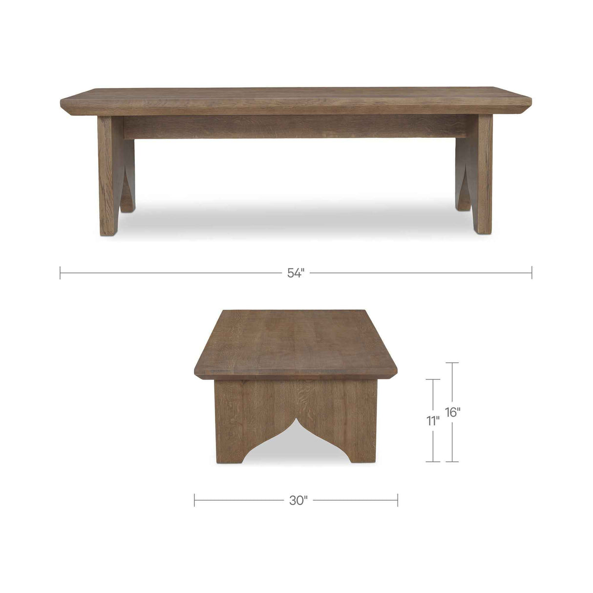 Lake Brown Coffee Table by Moe's Home at Eve Furniture