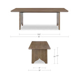 Lake Brown Dining Table by Moe's Home at Eve Furniture