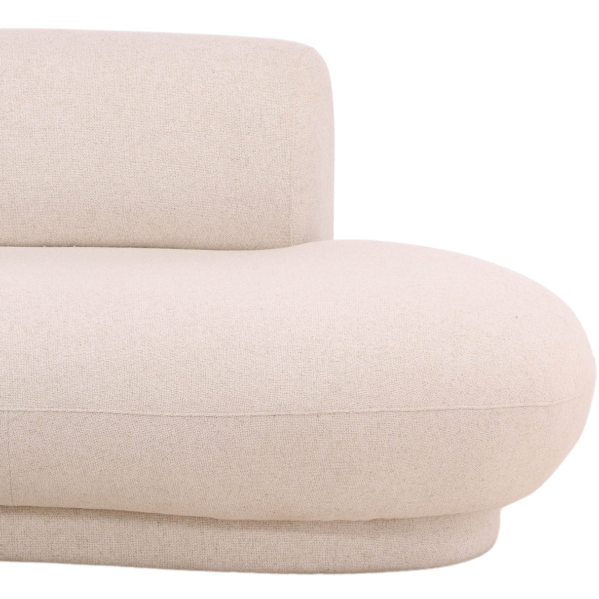 Lake Chaise Sectional, Cream by Dovetail at Eve Furniture