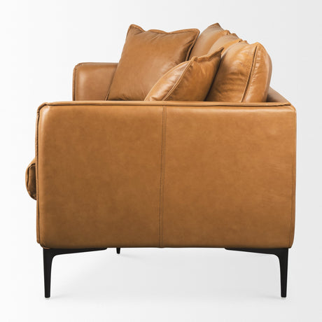 Lake Como Sofa In Black and Tan by Mercana at Eve Furniture