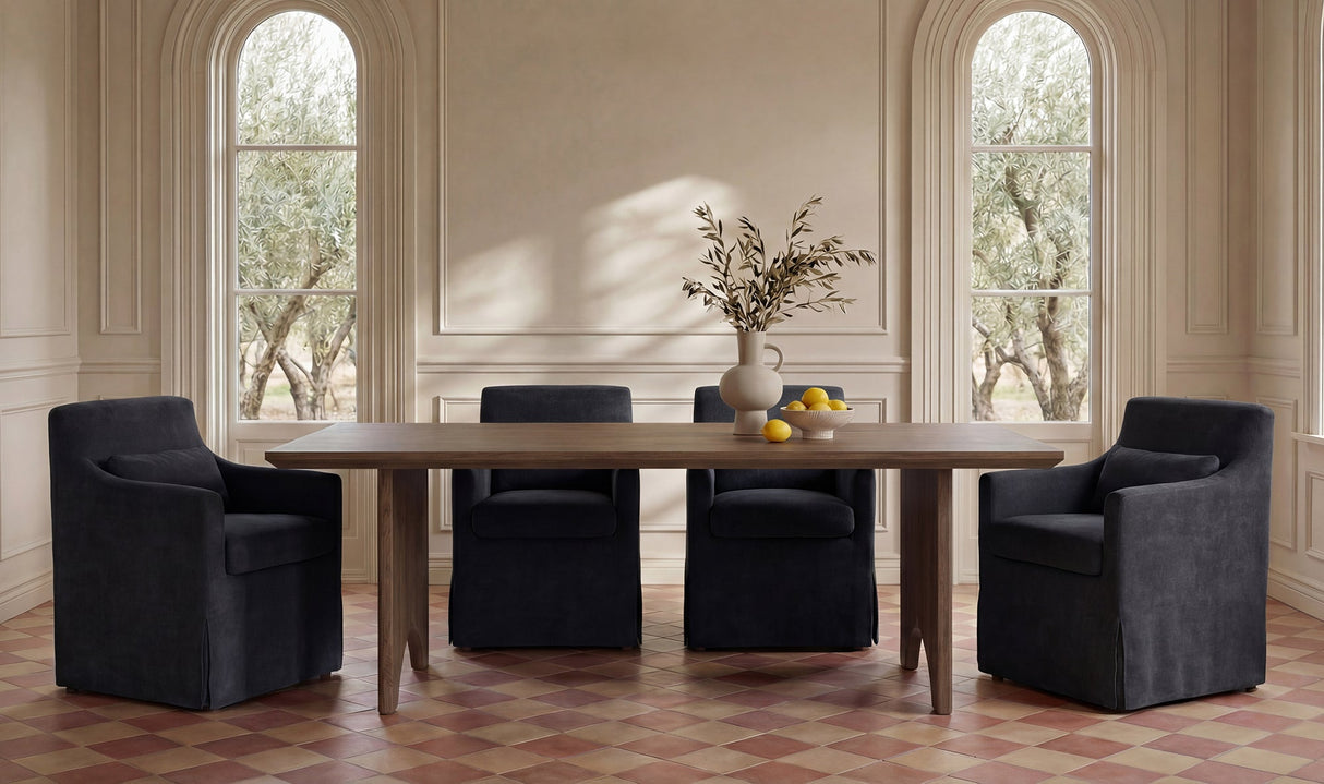 Lake Dining Table Brown by Moe's Home at Eve Furniture