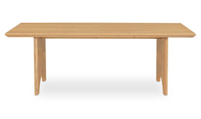 Lake Dining Table Natural by Moe's Home at Eve Furniture