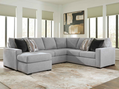 Lakepoint Nickel 2-Piece Sectional with LAF Chaise by Ashley at Eve Furniture