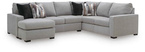 Lakepoint Nickel 2-Piece Sectional with LAF Chaise by Ashley at Eve Furniture