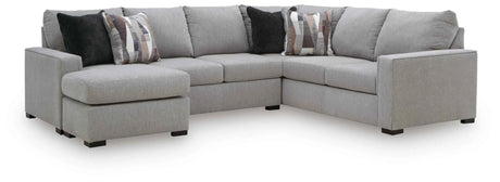 Lakepoint Nickel 2-Piece Sectional with LAF Chaise by Ashley at Eve Furniture