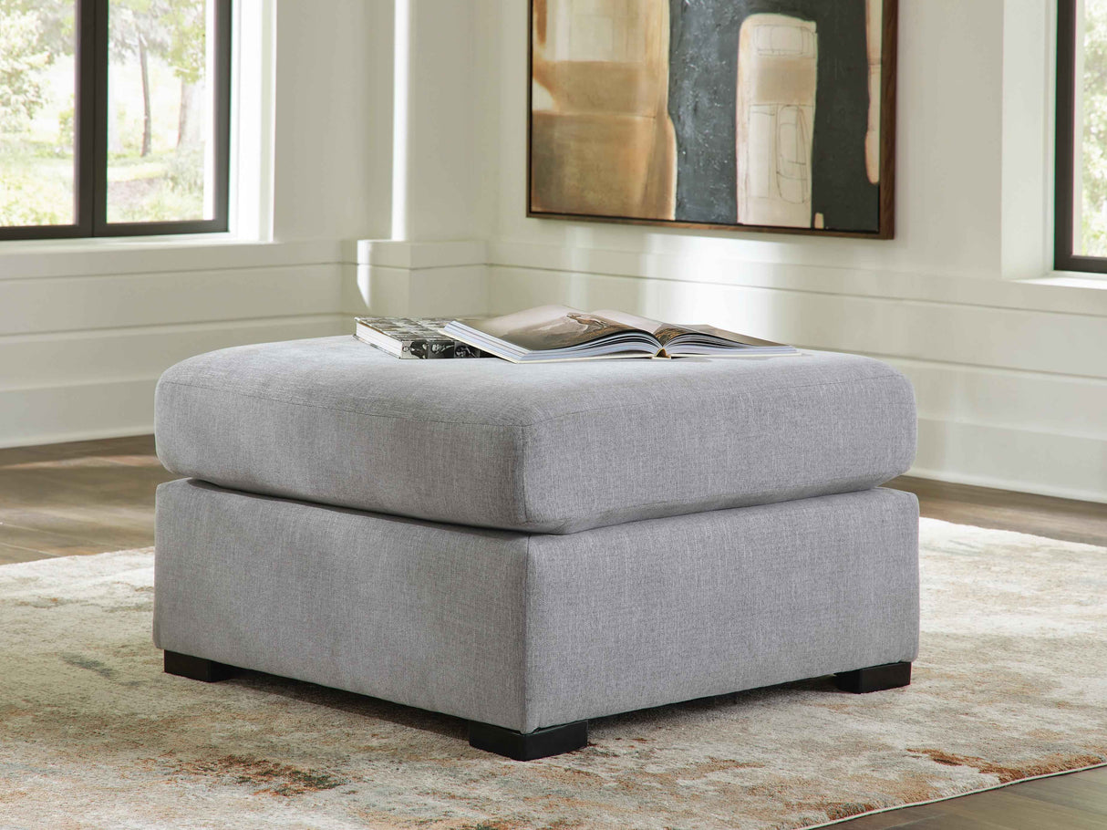Lakepoint Nickel Oversized Accent Ottoman by Ashley at Eve Furniture