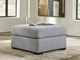 Lakepoint Nickel Oversized Accent Ottoman by Ashley at Eve Furniture