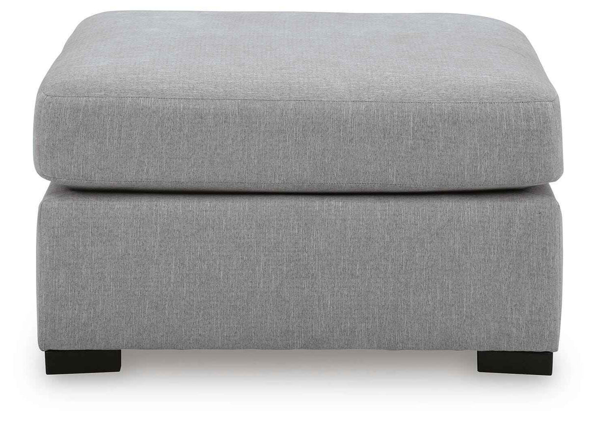 Lakepoint Nickel Oversized Accent Ottoman by Ashley at Eve Furniture