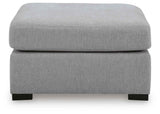 Lakepoint Nickel Oversized Accent Ottoman by Ashley at Eve Furniture