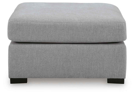 Lakepoint Nickel Oversized Accent Ottoman by Ashley at Eve Furniture
