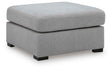 Lakepoint Nickel Oversized Accent Ottoman by Ashley at Eve Furniture