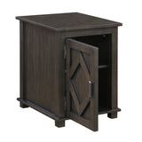 Lakeside Brown Chairside End Table
