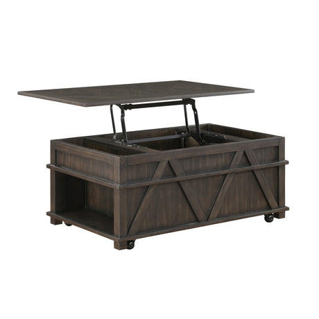Lakeside Brown Cocktail Table by Homelegance at Eve Furniture