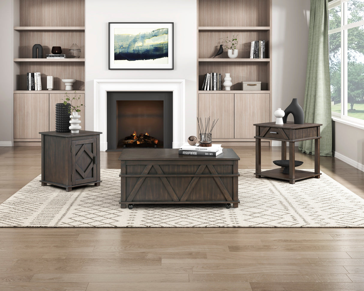 Lakeside Brown Cocktail Table