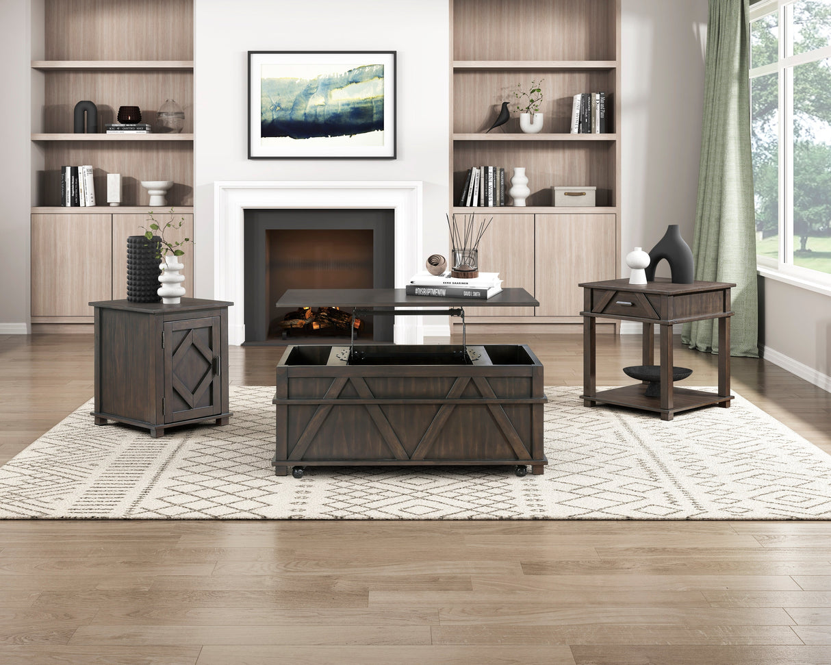 Lakeside Brown Cocktail Table