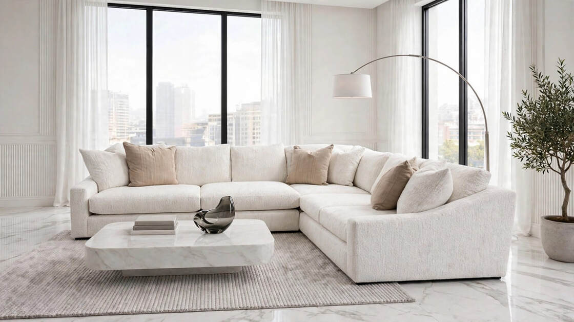 Lakeview Birch Sand Sectional by Happy Homes at Eve Furniture