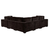 Lakeview Dark Chocolate 5-piece Upholstered Modular Sectional Sofa by Coaster at Eve Furniture
