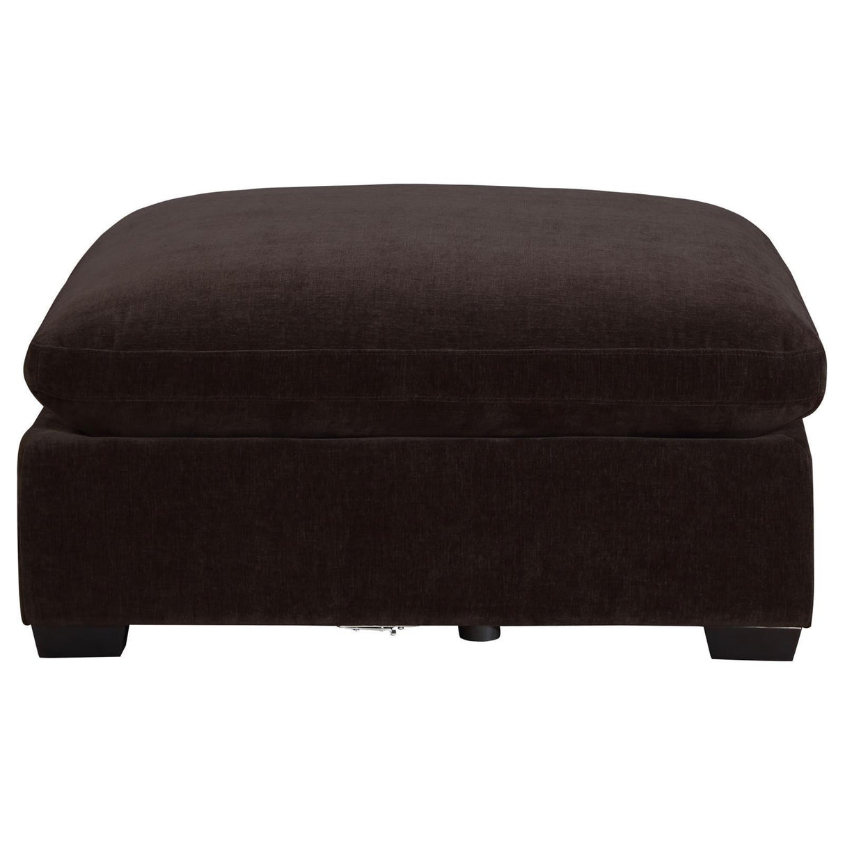 Lakeview Dark Chocolate Upholstered Ottoman by Coaster at Eve Furniture