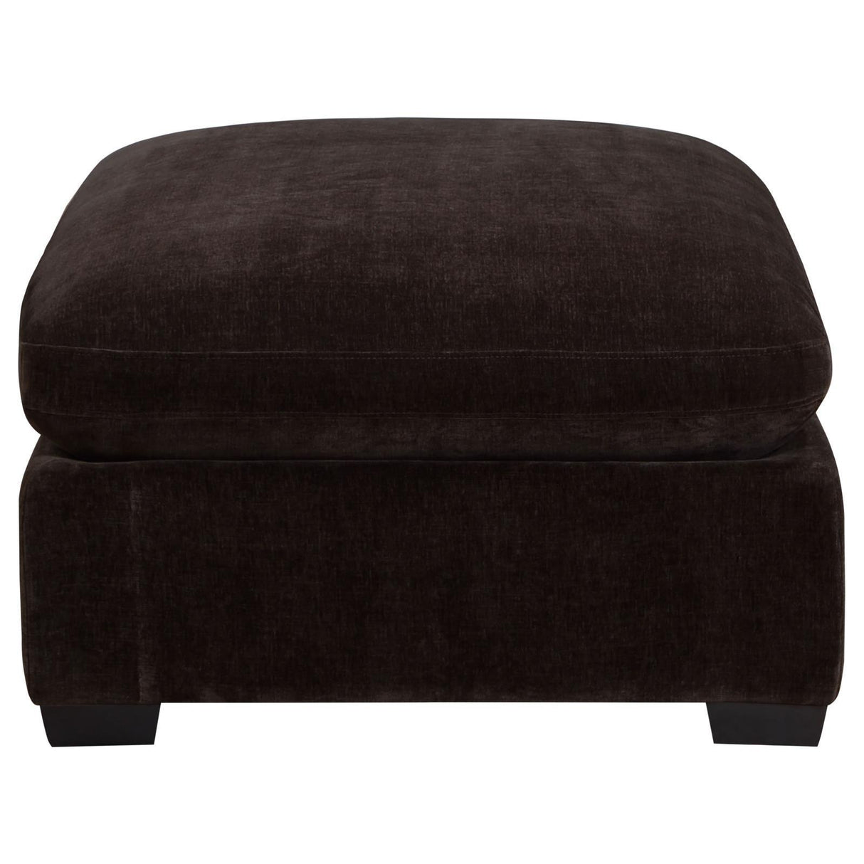 Lakeview Dark Chocolate Upholstered Ottoman by Coaster at Eve Furniture