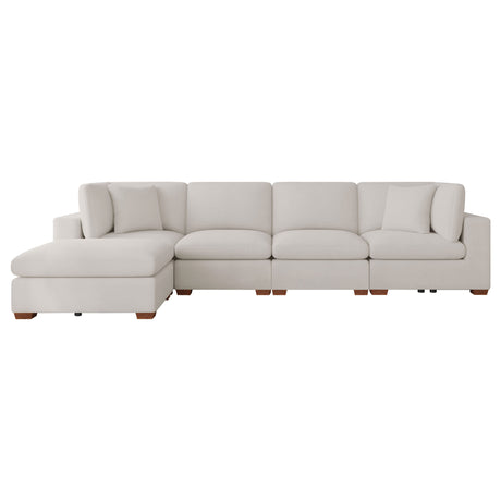 Lakeview Ivory 5-Piece Upholstered Modular Sectional Sofa by Coaster at Eve Furniture