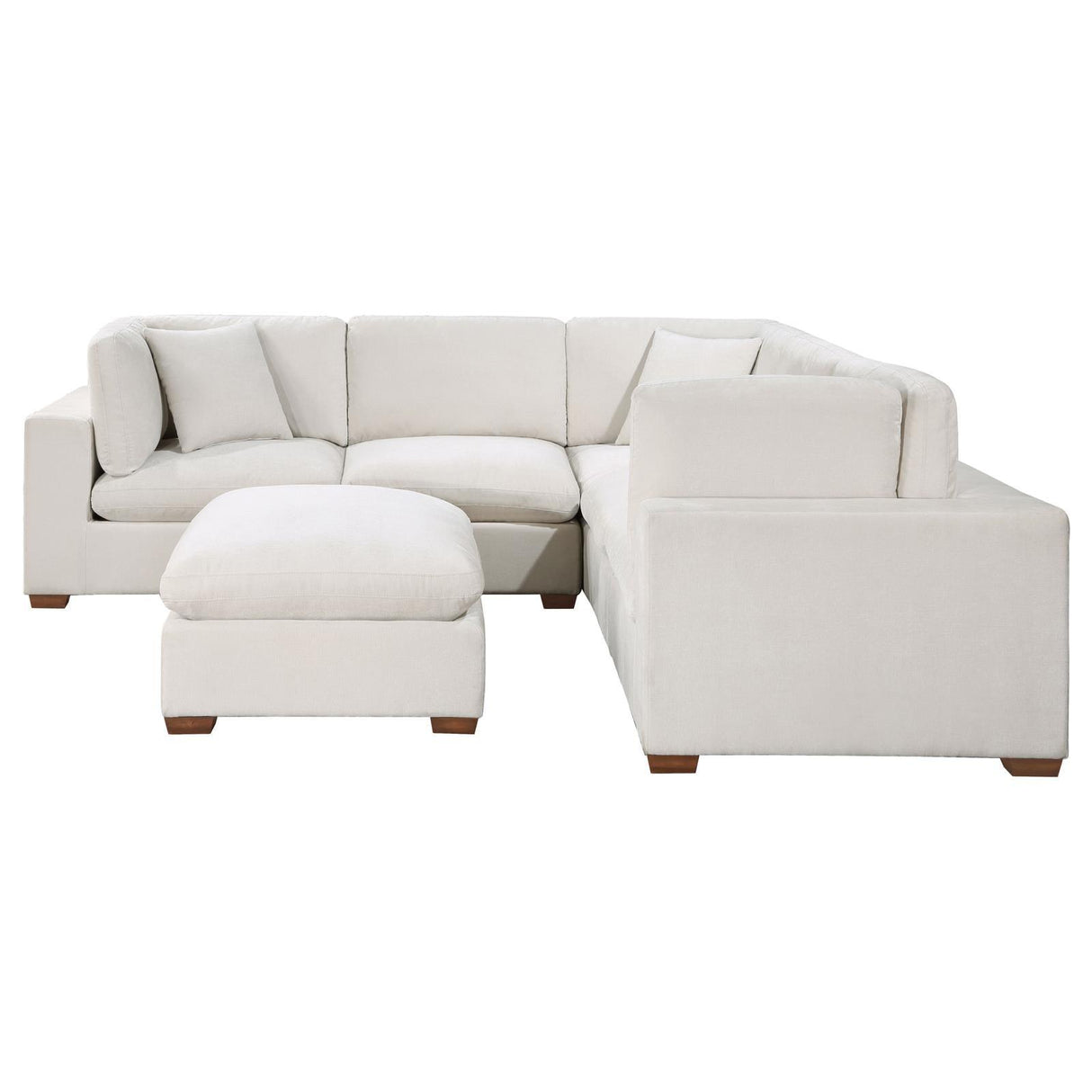 Lakeview Ivory 5-piece Upholstered Modular Sectional Sofa by Coaster at Eve Furniture