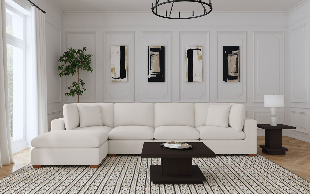 Lakeview Ivory 5-Piece Upholstered Modular Sectional Sofa by Coaster at Eve Furniture