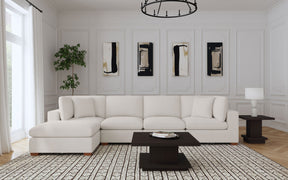 Lakeview Ivory 5-Piece Upholstered Modular Sectional Sofa by Coaster at Eve Furniture
