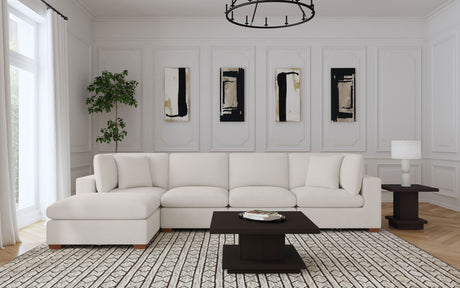 Lakeview Ivory 5-Piece Upholstered Modular Sectional Sofa by Coaster at Eve Furniture