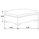 Lakeview Ivory 6-Piece Upholstered Modular Sectional Sofa by Coaster at Eve Furniture