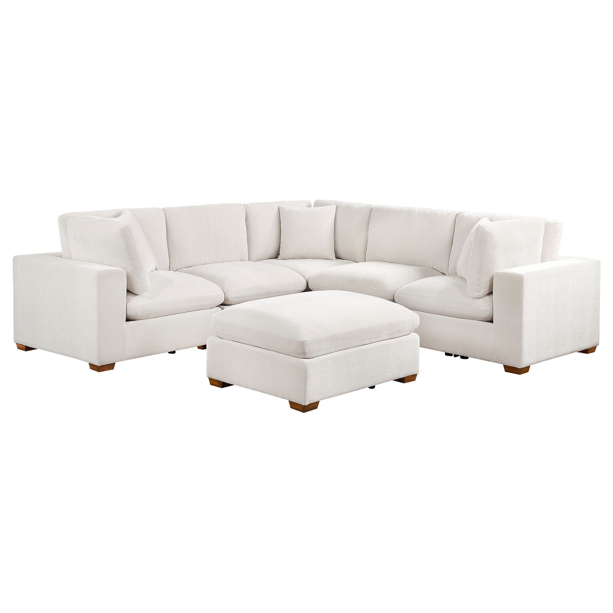 Lakeview Ivory 6-Piece Upholstered Modular Sectional Sofa by Coaster at Eve Furniture