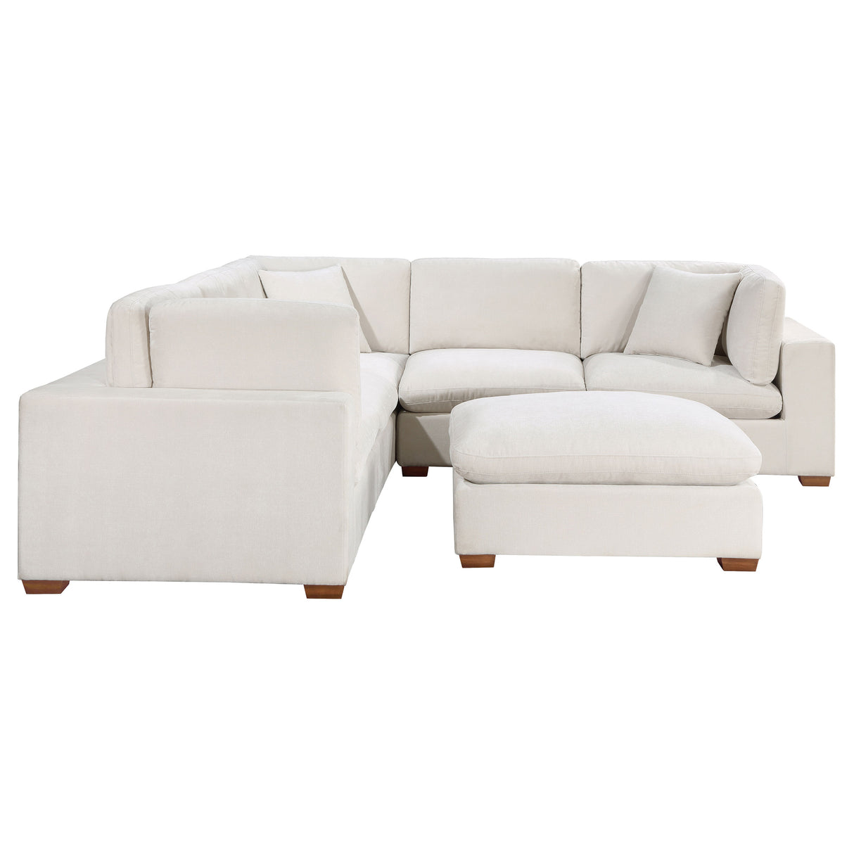 Lakeview Ivory 6-Piece Upholstered Modular Sectional Sofa by Coaster at Eve Furniture