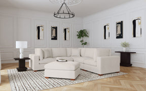 Lakeview Ivory 6-Piece Upholstered Modular Sectional Sofa by Coaster at Eve Furniture