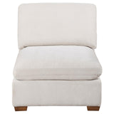 Lakeview Ivory Upholstered Armless Chair by Coaster at Eve Furniture