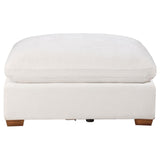 Lakeview Ivory Upholstered Ottoman by Coaster at Eve Furniture