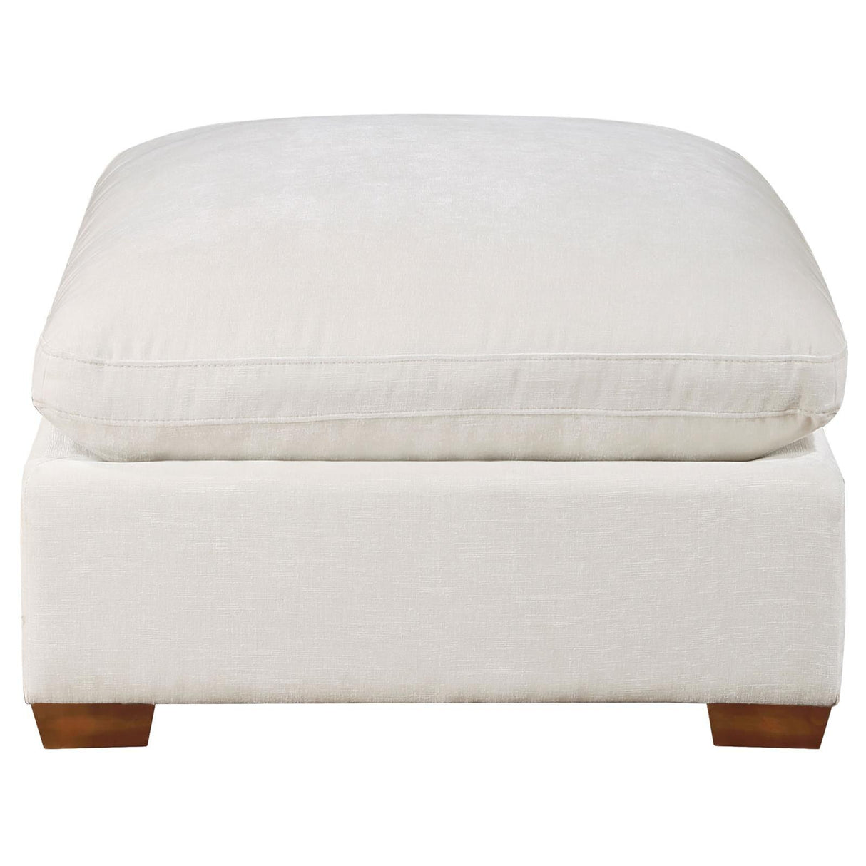 Lakeview Ivory Upholstered Ottoman by Coaster at Eve Furniture