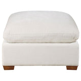 Lakeview Ivory Upholstered Ottoman by Coaster at Eve Furniture
