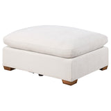 Lakeview Ivory Upholstered Ottoman by Coaster at Eve Furniture