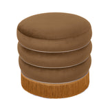 Lakka Velvet Ottoman by TOV Furniture at Eve Furniture