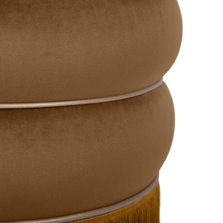 Lakka Velvet Ottoman by TOV Furniture at Eve Furniture