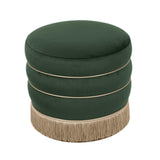 Lakka Velvet Ottoman by TOV Furniture at Eve Furniture
